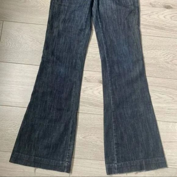 Citizens of Humanity blue denim low waist boot cut trouser fit stretch size 26 W - Picture 10 of 12